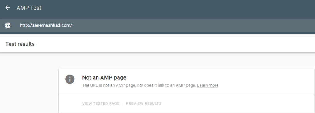 بررسی amp google